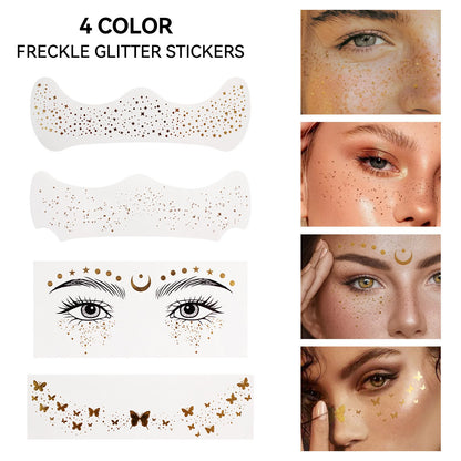 🔥LAST DAY SALE 49% OFF🎁Glitter Freckle Facial Tattoo Stickers