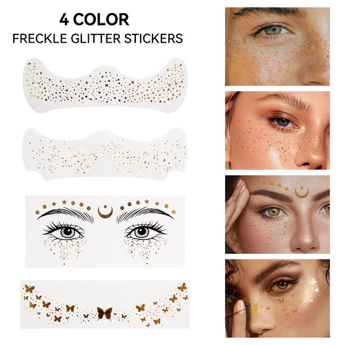🔥LAST DAY SALE 49% OFF🎁Glitter Freckle Facial Tattoo Stickers