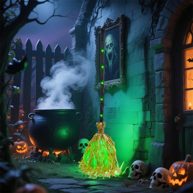 🔥Last Day 49% OFF - 🎃🧹Floating Witch's Broom –Haunted Dancing Moving Broom