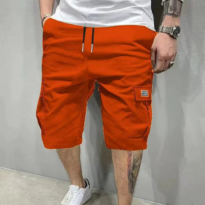 💖🩳 Men's Casual Cargo Shorts with Drawstring Waist – Multi-Pocket, Lightweight & Breathable 👖✨