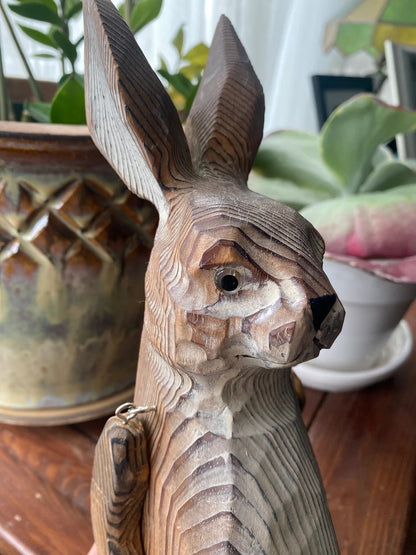 🔥Last 4 hours Sale: Save $30 -Hand-Carved Wooden Sitting Animal