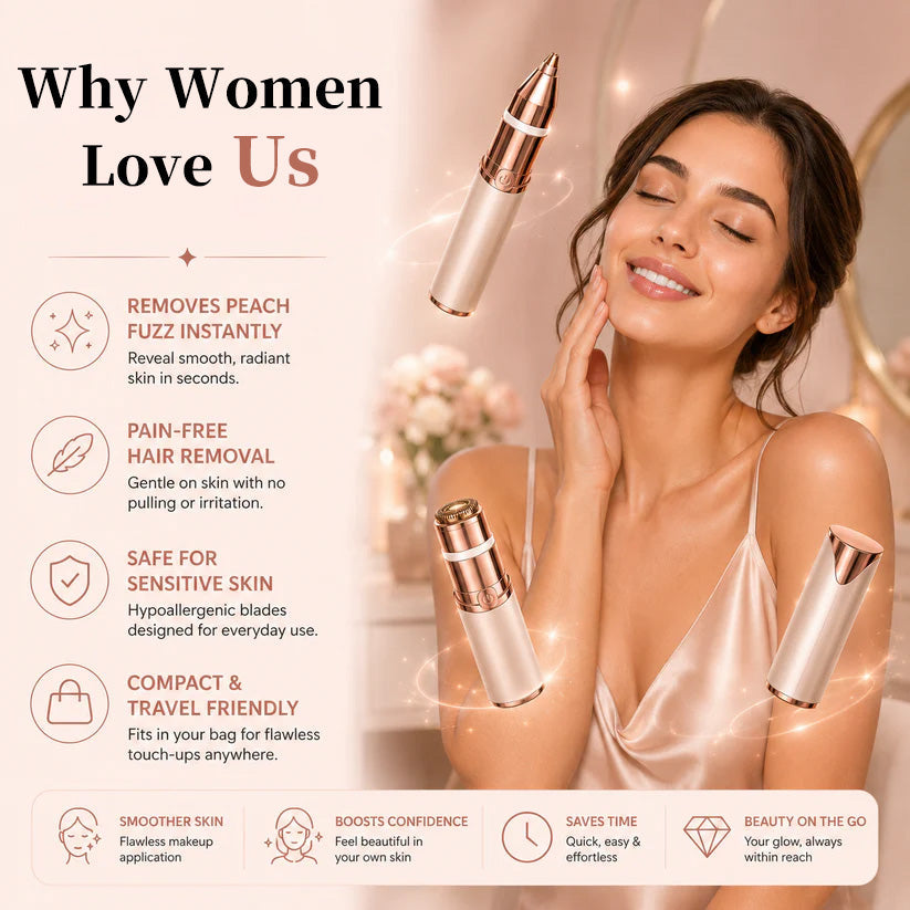 🔥2-in-1 Women's Eyebrow and Facial Hair Removal Device