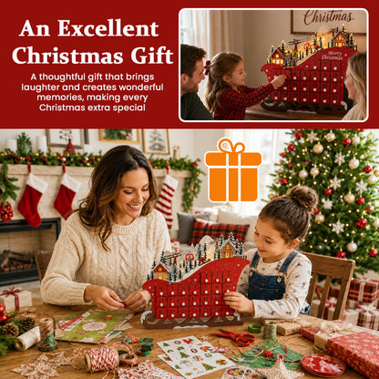 🎄 24-Week & 24-Day Christmas Countdown Surprise Sled 🎁