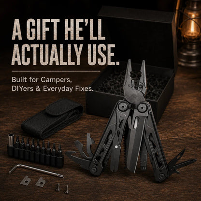 🔥Last Day 49% OFF - 🏕️ 16-in-1 Camping Multi-Tool with Full-Size Scissors & Carrying Pouch