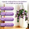 ✈️🌺Faux Crepe Myrtle Hanging Baskets – Ultra-Realistic🌸✨