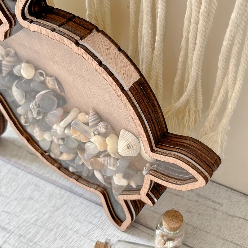 🌊 Ocean Memory Turtle Shadow Box