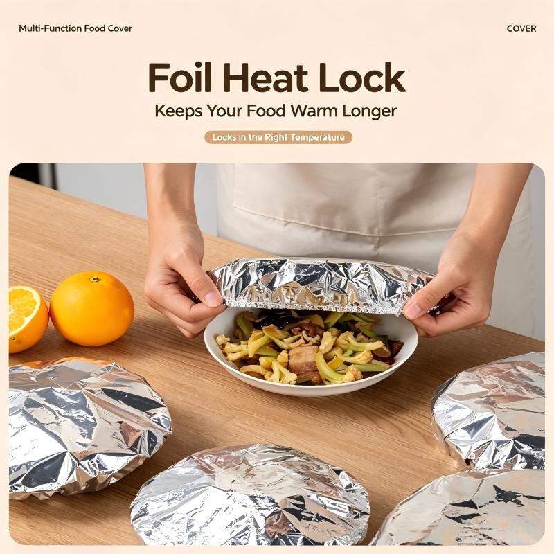 Aluminum Foil Food Insulation Cover for Table Heat Preservation and Freshness