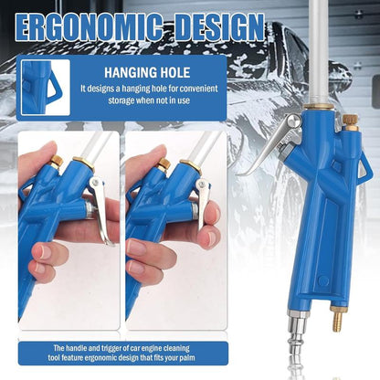 🛠️💧High-Pressure Pneumatic Air Blow Gun with Extended Nozzle for Engine & Mechanical Deep Cleaning
