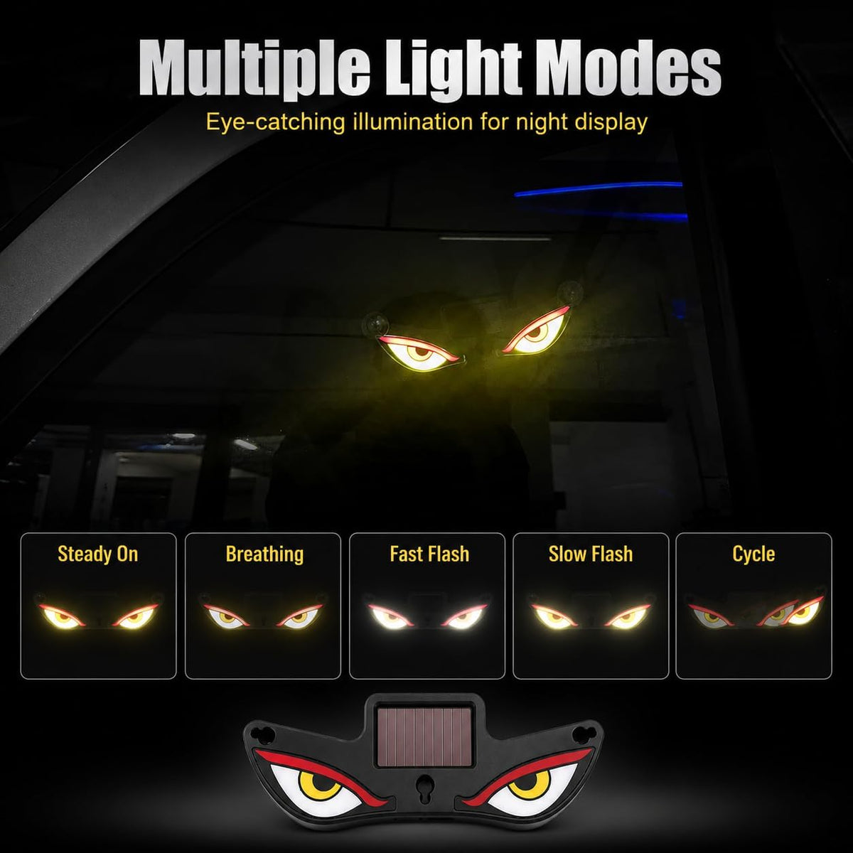 Solar Devil Eyes LED Car Light