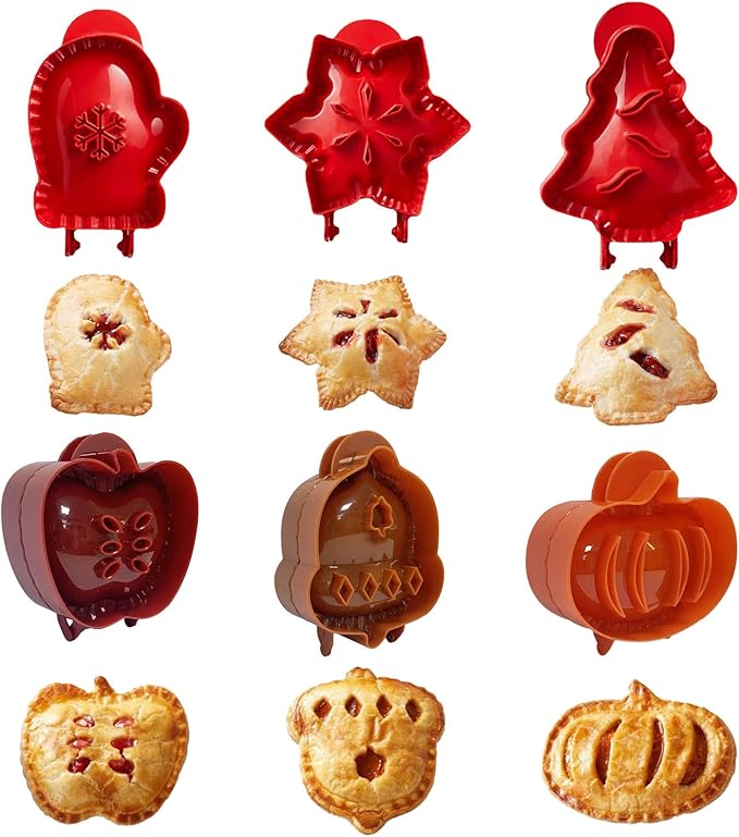 🔥Last Day 50% OFF - 🎃Halloween/🎄Christmas One-Press Hand Pie Maker