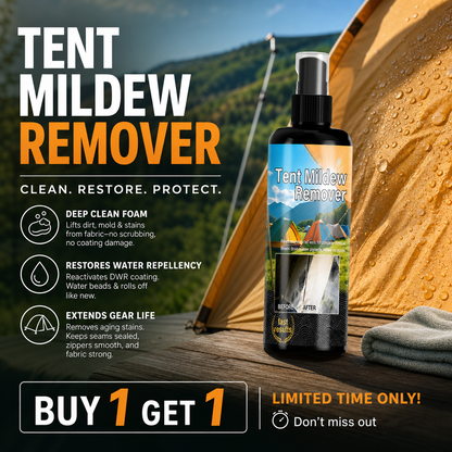 ✨ 🧴✨ 53% OFF! Outdoor Mildew Stain Cleaner – Spray on, wipes off mold instantly. Eco‑friendly, won‘t ruin waterproofing. Tent, awning, shower curtain – all like new! 🏕️💪