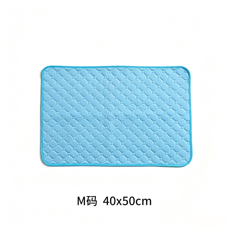Summer Cooling Ice Silk Pet Mat Washable Anti-slip Sleeping Pad for Dogs & Cats