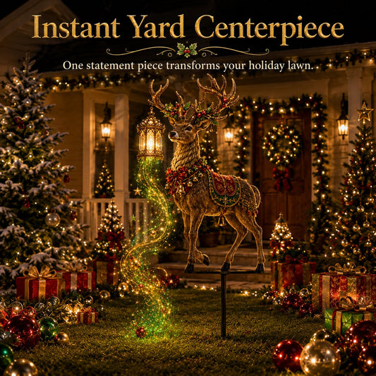 🎄🔥40% OFF! Light-Up Reindeer Lawn Stake, Festive Outdoor Christmas Decor