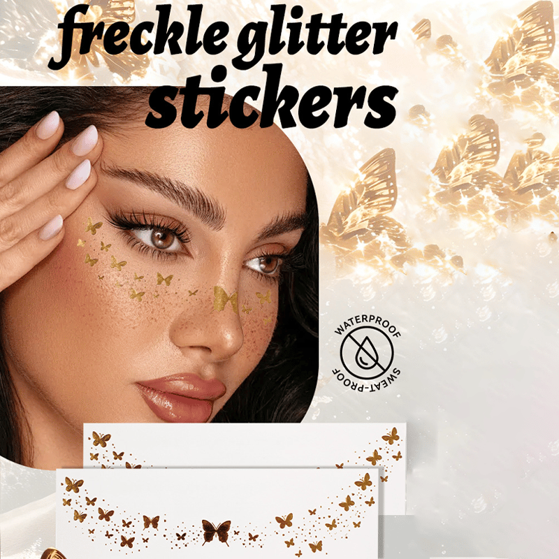 🔥LAST DAY SALE 49% OFF🎁Glitter Freckle Facial Tattoo Stickers