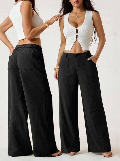 💃❤️Women's Summer Classical Linen Lightweight Palazzo Pants