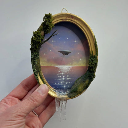 🔥LAST DAY 49% OFF - 👽🛸 Handmade UFO Diorama Art Sculpture