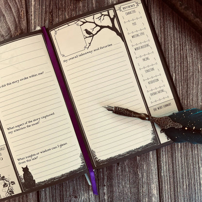 🔥Last Day 49% OFF - 📖The Essential Reading Journal: Waiting for the Night Edition(📚Hardcover & Durability Line)