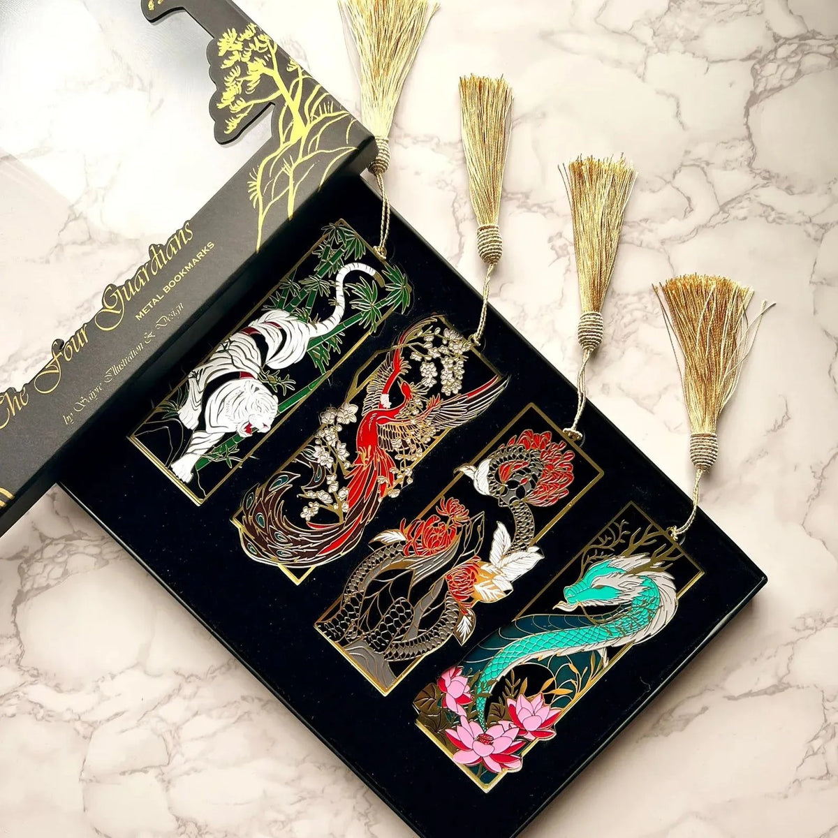 🔥Last 4 hours Sale: Save 50% -The Four Guardians metal bookmark