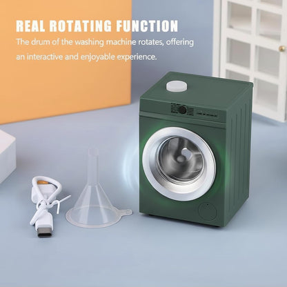 🌀Mini Washing Machine Model - Real Rotating Drum Design, 1:12 Dollhouse Miniature Washing Machine
