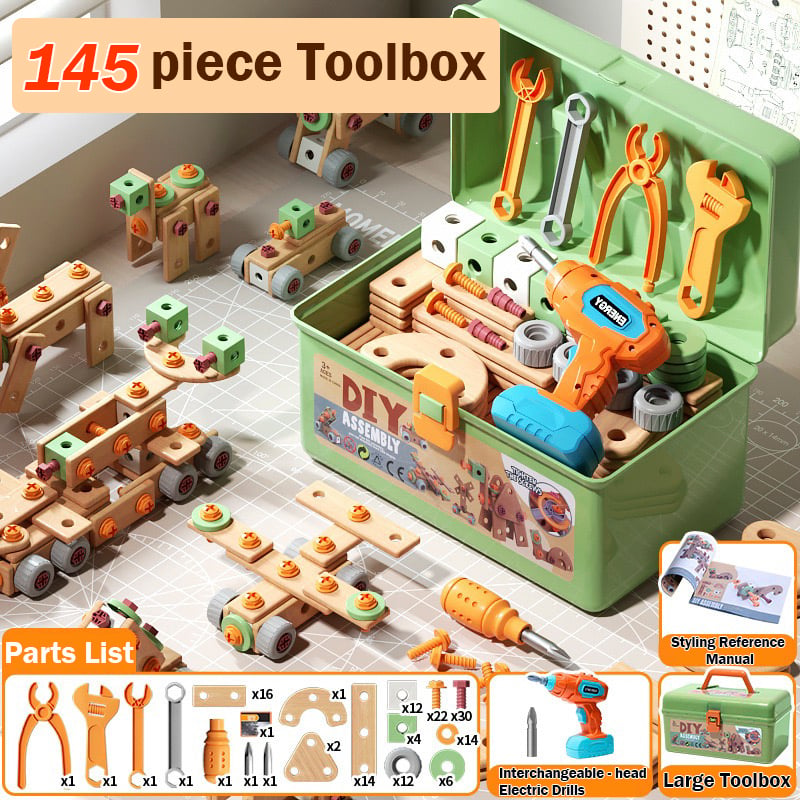 Kids' Electric Drill Screw Building Set