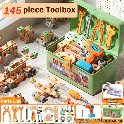 Kids' Electric Drill Screw Building Set