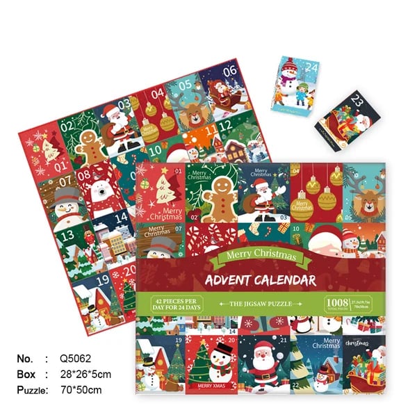 Christmas Advent Calendar Jigsaw Puzzle 1000pcs