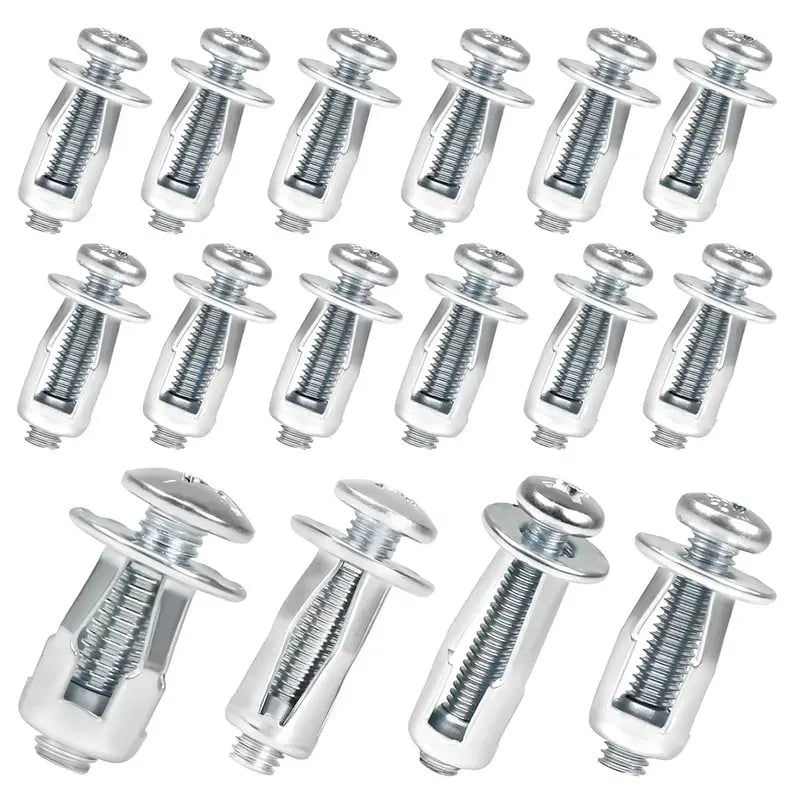 30Pcs/90Pcs Heavy-Duty Carbon Steel Button Rivet Locking Nuts Set
