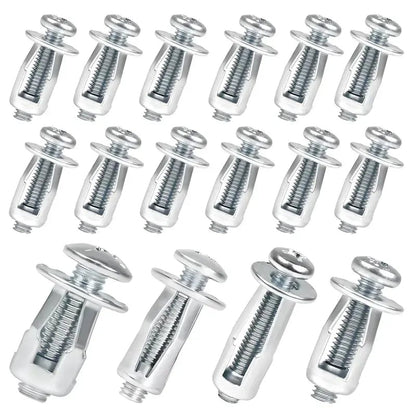 30Pcs/90Pcs Heavy-Duty Carbon Steel Button Rivet Locking Nuts Set
