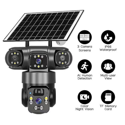 📹 6K PTZ Security Camera | 360° Coverage & Smart Tracking