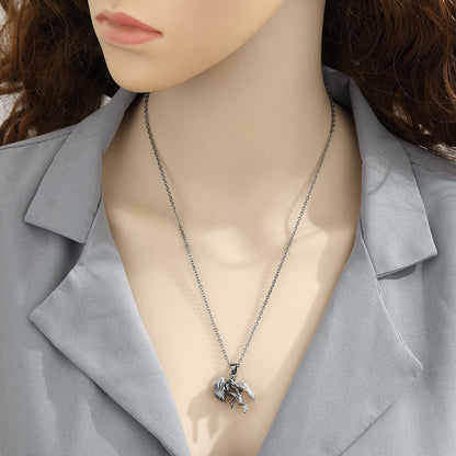 🔥Last 4 hours Sale: Save 49%-925 Silver Angel and Demonio Collar
