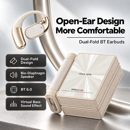 🔥Ear Buds  - Headphones Bluetooth with Dual-Fold Design