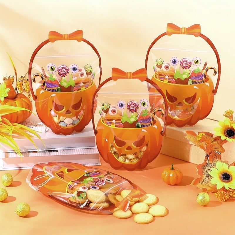 🏆Flash Sale⚡50K+ SOLD! 🎃🍬Original Zipper Halloween Favor Bags