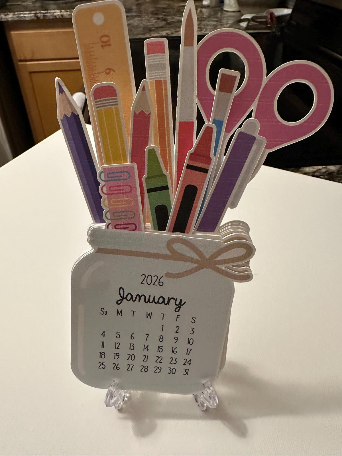 2026 Desk Calendar, 2026 Stationary Calendar, 2026 Teacher Calendar