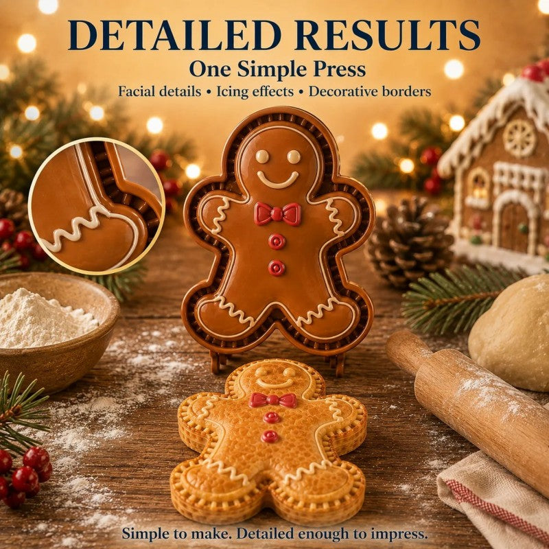 🎄LAST DAY SALE Only $9.99!!🍪Christmas Baking Moulds – 9Festive Designs 🎄