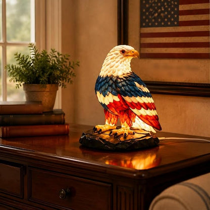 🔥Last Day 49% OFF - 🦅🌙U.S. 250th Eagle Stained Table Lamp✨