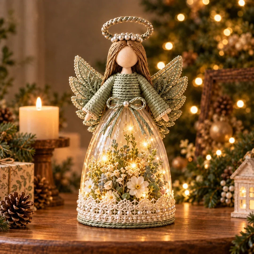 🎁Lighted Floral Angel Figurine