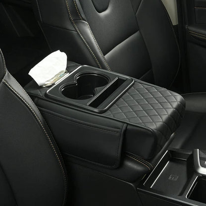 Multifunctional PU Leather Car Armrest Box Mat