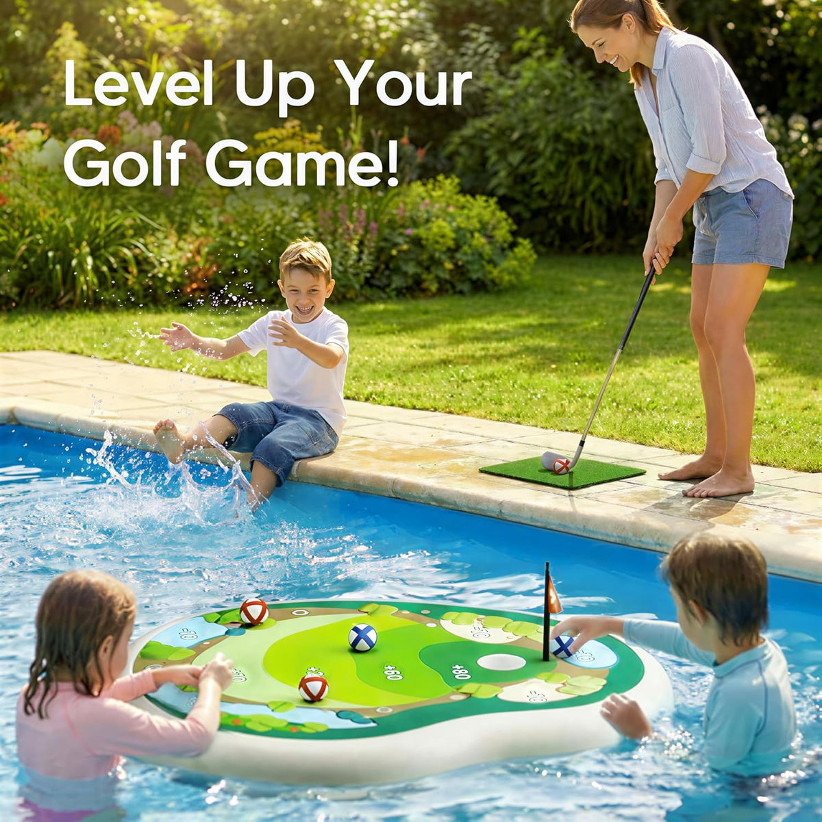 Floating Golf Game Set | Ultimate Pool Fun for Kids & Families 🏌️