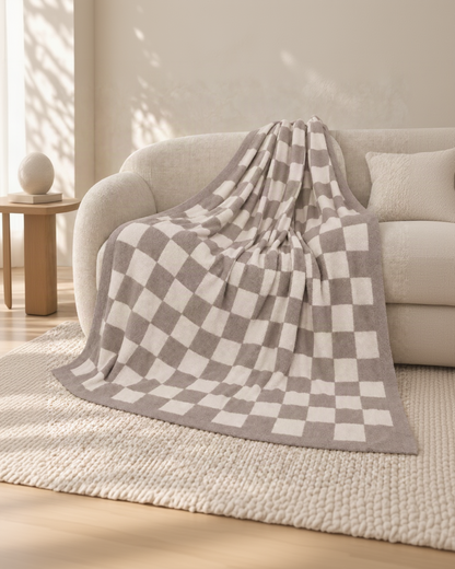The Fleece Checkerboard Throw