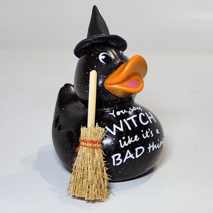 WITCH Rubber Duck Gift Bedazzled Collectible Cruise Halloween
