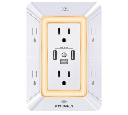 ✨LAST DAY ONLY 50% OFF🔥 Multi Plug Outlet Surge Protector