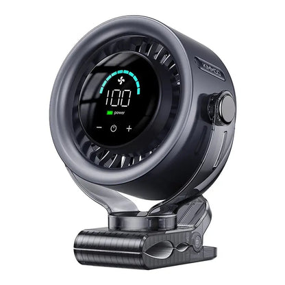 🌪️ Precision Cooling: 3000mAh Portable 360° Desk & Stroller Turbo Fan