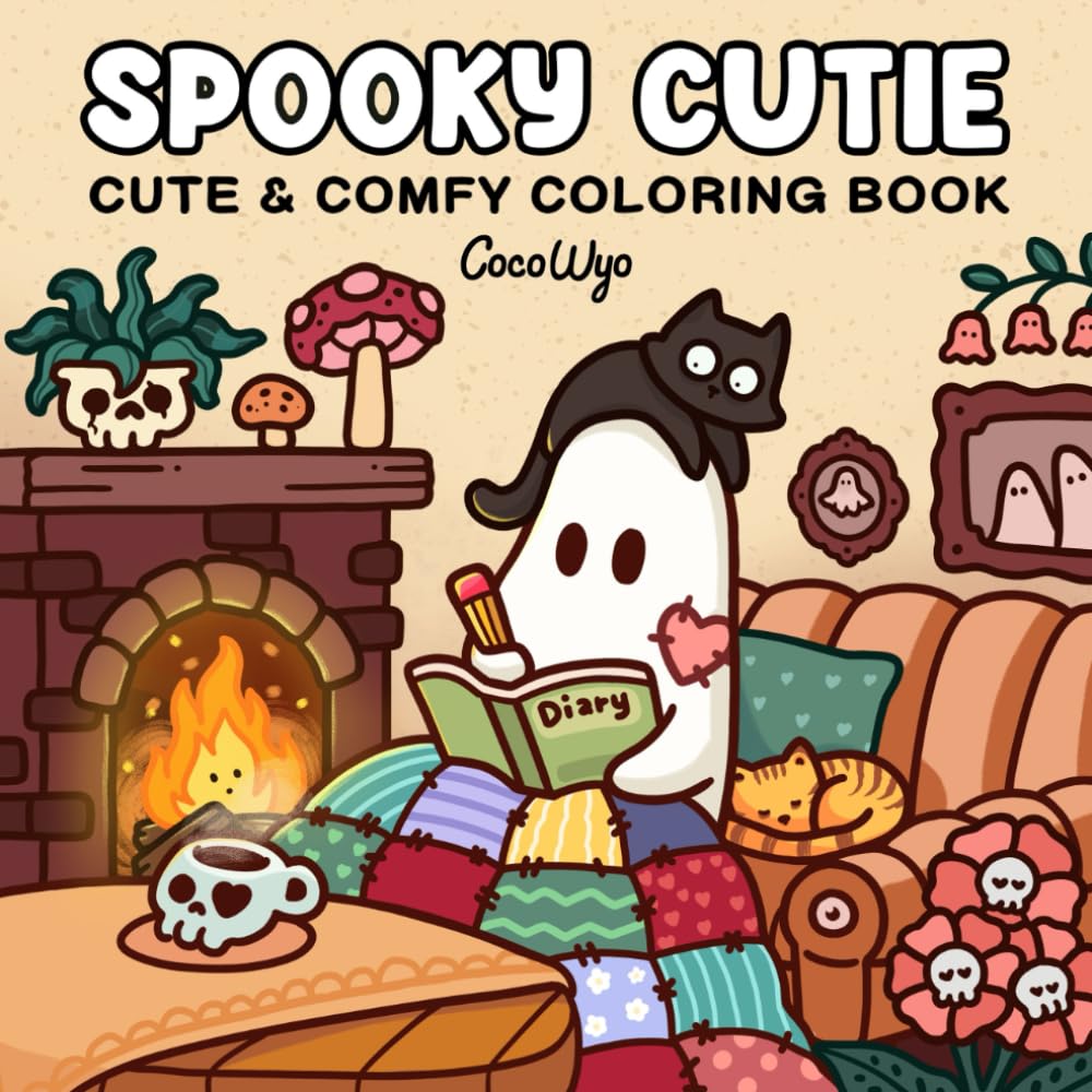 Spooky Cute Coloring Book