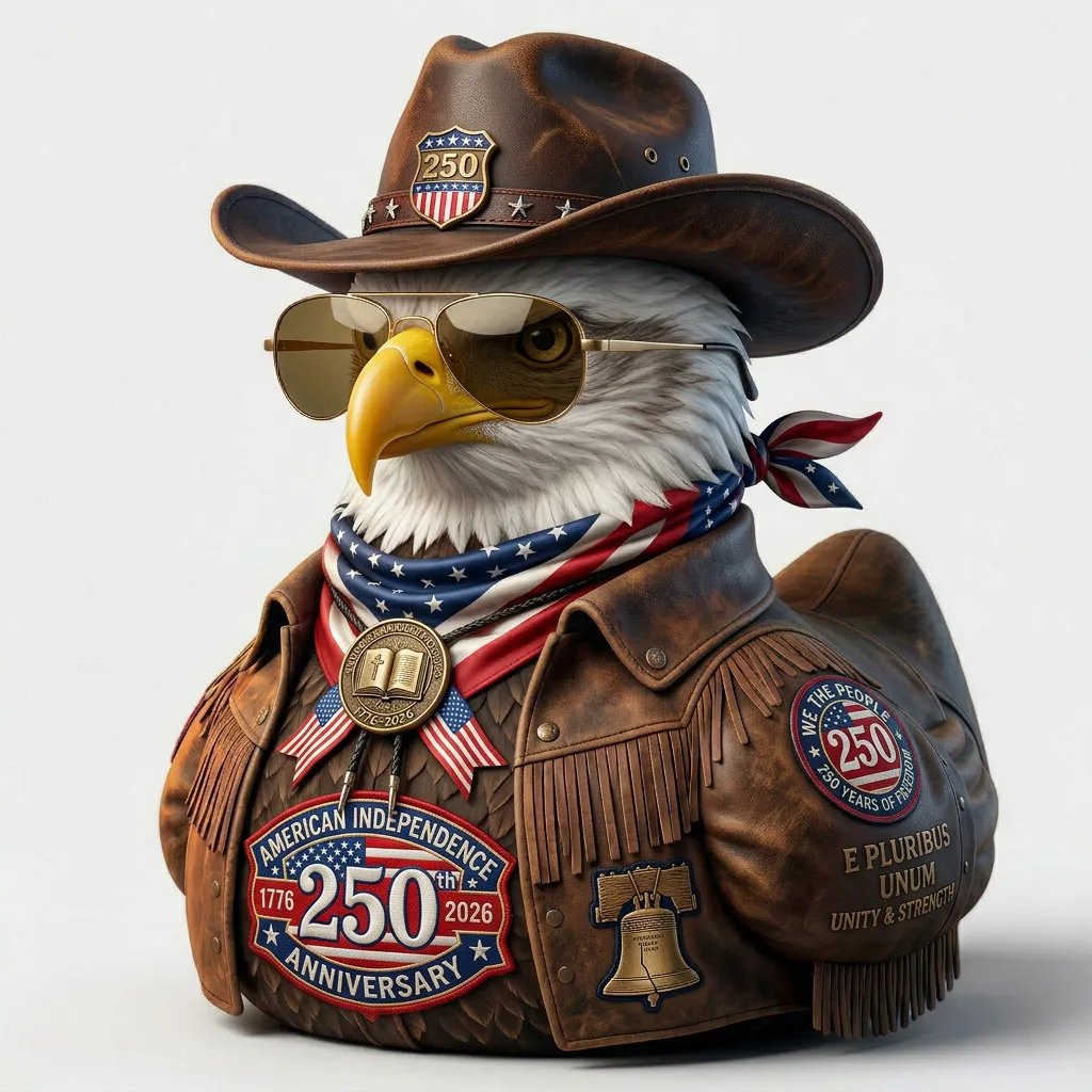 🔥Hot Sale 49% OFF - 🗽🦅USA 250th Anniversary Liberty Eagle Commemorative Collectible Duck