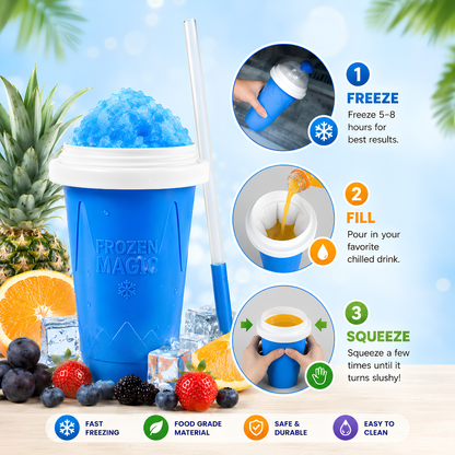 🔥 Magic Slushy Maker Cup ✨ Turn Any Drink Into A Slushie In Minutes