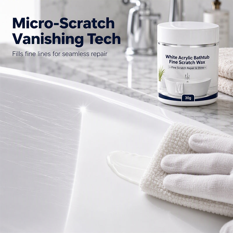🔥Limited Time:🔥White Acrylic Bathtub Fine Scratch Repair Wax