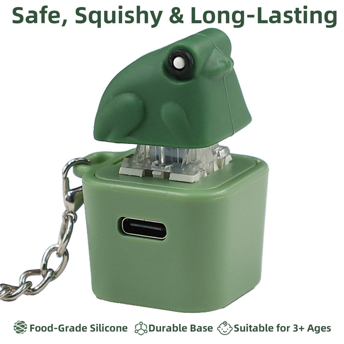 💖Hot 48% OFF🦎✨ Lizard, Frog & Coquí Button Keychain