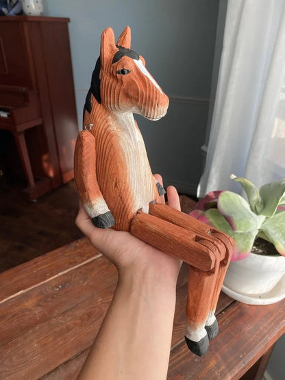 🔥Last 4 hours Sale: Save $30 -Hand-Carved Wooden Sitting Animal