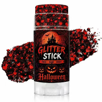 🔥🎃Halloween Glitter Stick for Face, Hair & Body, Sparkle Makeup Accessory