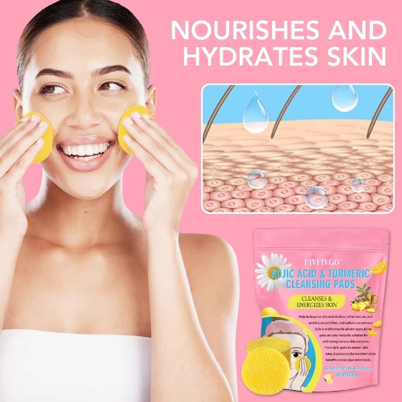🔥LAST DAY 49% OFF🔥 Turmeric Kojic Acid Cleansing Pads